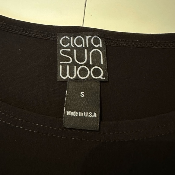 Clara Sun Woo Tie Ruffle Sleeve Knit Top - Small - Picture 5 of 10